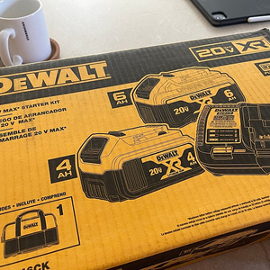 DeWALT 4AH 6AH 20V 정품 리튬이온 디월트 배터리 세트 DCB182 DCB186