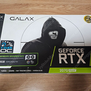 갤럭시 GTX 2070 SUPER EX WHITE 풀박스, 상태좋음 팝니다.