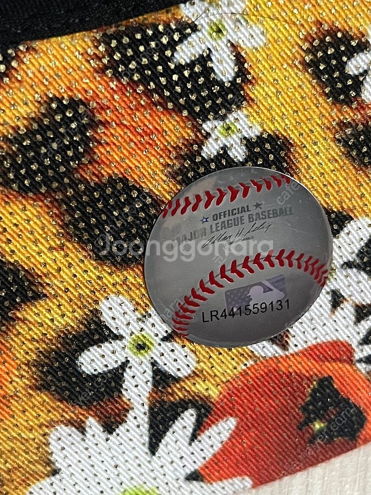 MLB 자수 매쉬 모자 LA 다저스 미사용 새것--4