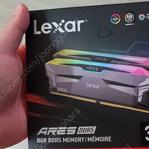 Lexar ARES RGB DDR5 32램 (16+16)