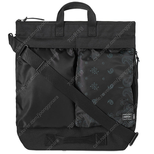 Porter x END. 2Way Helmet Bag Black 포터 x 엔드 투웨이 헬맷백 블랙