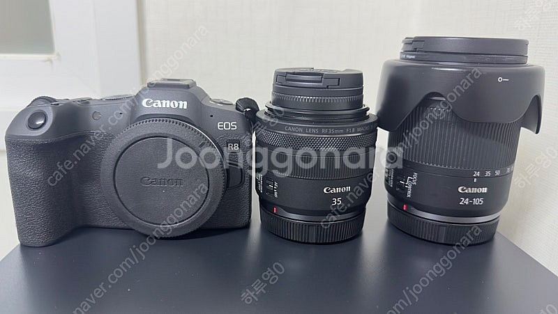 캐논 R8 풀박스(배터리2개) , RF 24-105 F...--0