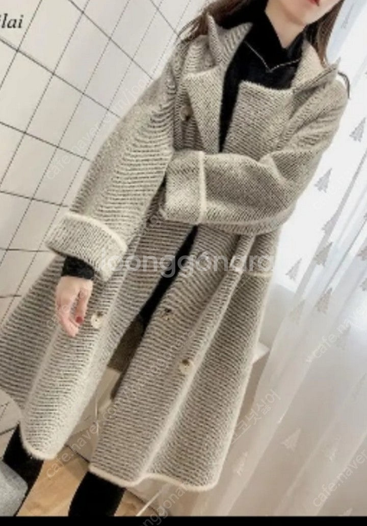 빗살무늬 루즈핏코트--0