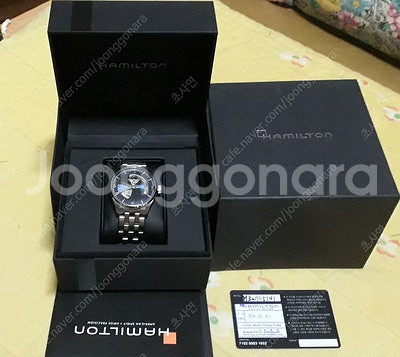 해밀턴 재즈마스터 오픈하트 신형 청판 42mm 시계 팝...--1