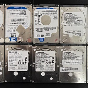 데탑/노트북용 2.5인치 HDD 500GB/1TB 일괄로 판매합니다