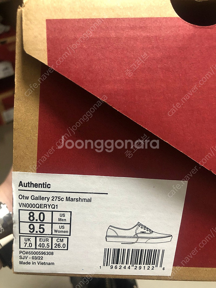[새제품]반스 어센틱 아트컬렉션 260미리--2