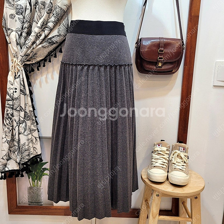 세컨플로어 플리츠 스커트--0