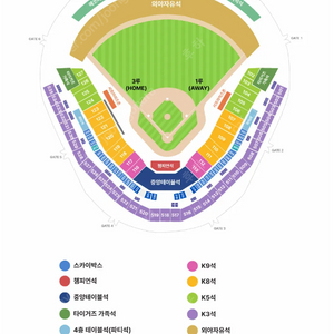 한국시리즈 3차전 1루 Sky 지정석 통로석