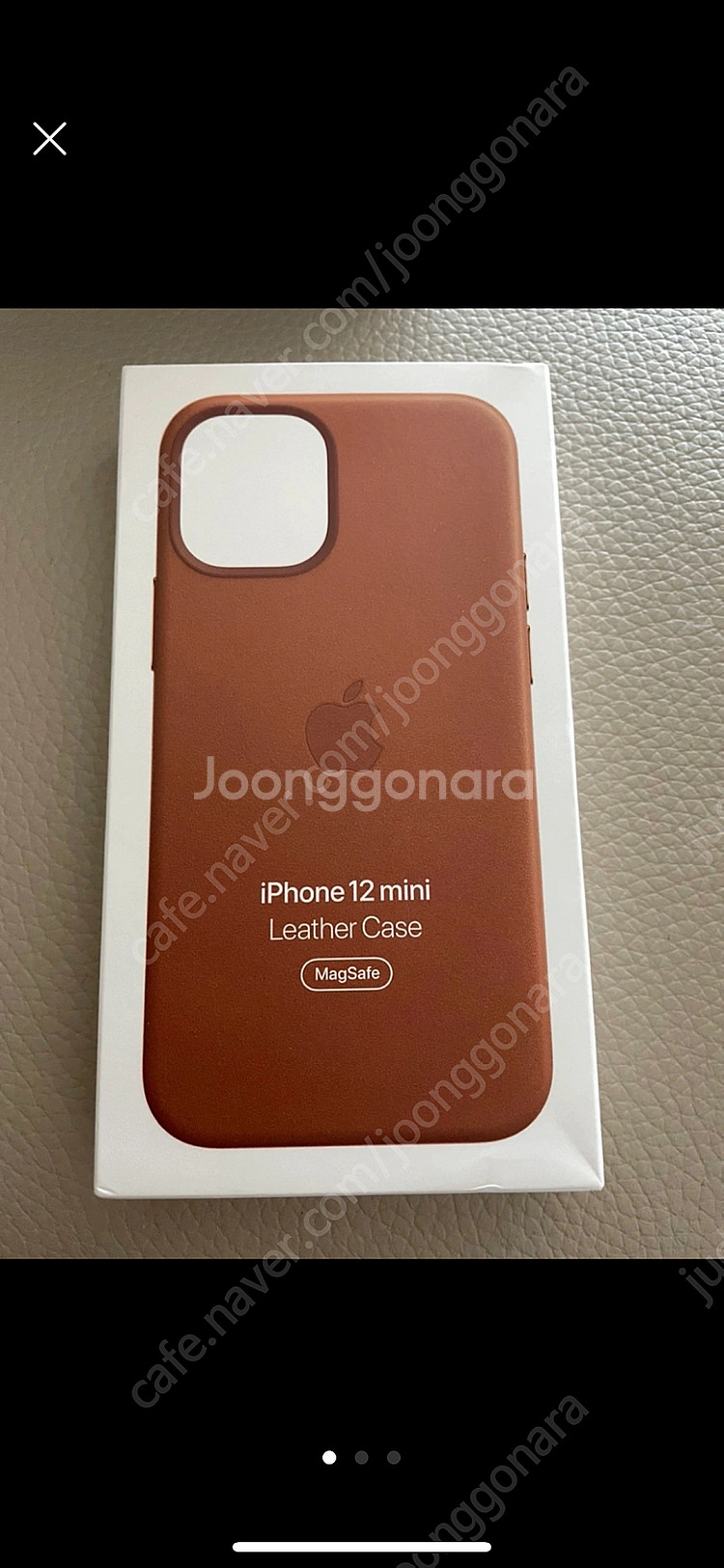 아이폰12미니 정품 가죽케이스--0