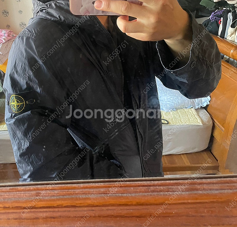 스톤아일랜드 크링클랩스 바람막이--1