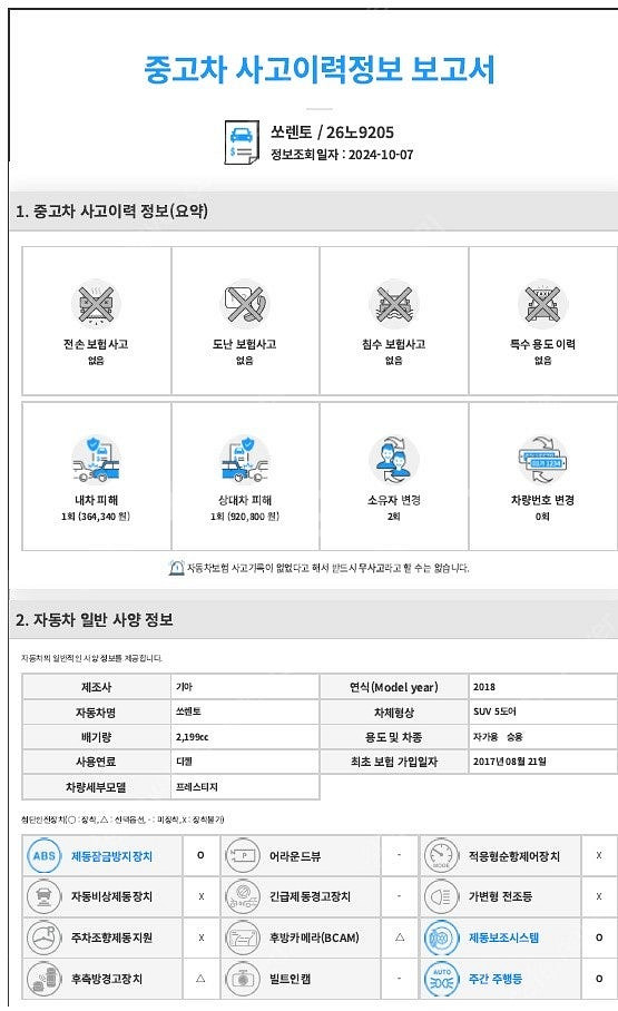 [패밀리카]더뉴쏘렌토(18년) 2,200CC 8단자동 ...--1