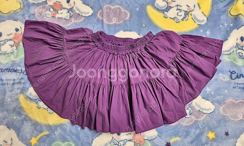 워니리본 보라색 스커트 L사이즈--0
