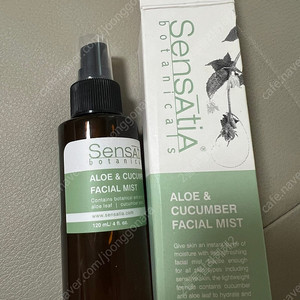 Sensatia Botanicals 알로에 & 오이 페이셜 미스트 - 120 ml