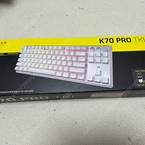 커세어 K70 PRO TKL MGX 래피드트리거 게이밍 기계식 키보드 화이트 마그네틱축