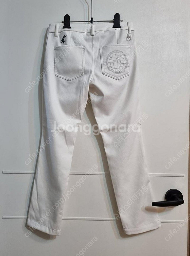 아디다스 여성 골프웨어 화이트 바지--1