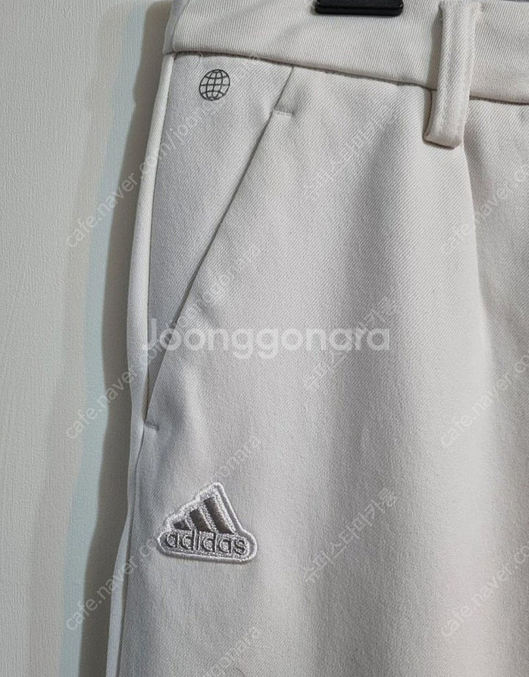 아디다스 여성 골프웨어 화이트 바지--2