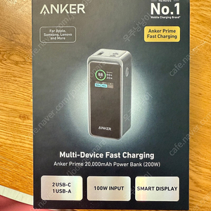 [새제품]앤커 ANKER 프라임 파워뱅크 대용량 보조배터리 20000mAh 200W A1336 팝니다