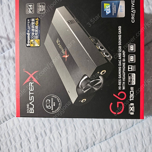 사운드블라스터 G6 팝니다. S급 풀박스