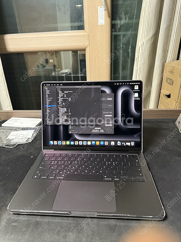 맥북 프로 m3pro 14인치 스페이스 블랙 풀박 팝니...--0