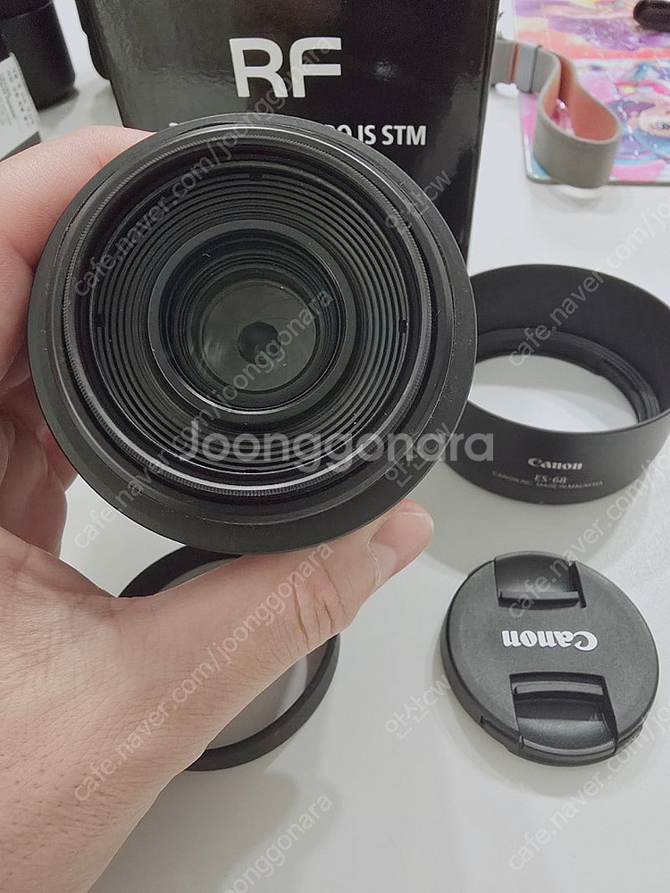 캐논 RF35mm f1.8 팝니다. ES-68 후드 포...--1