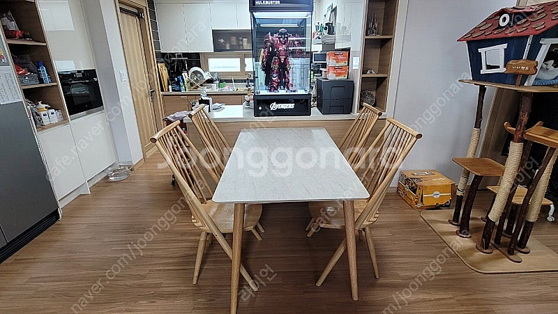 (수원 영통) 4인용 원목 세라믹 포셀린 식탁 세트(1...--3