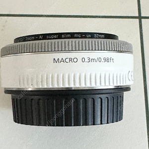 캐논 ef 40mm 팬케익 렌즈 화이트