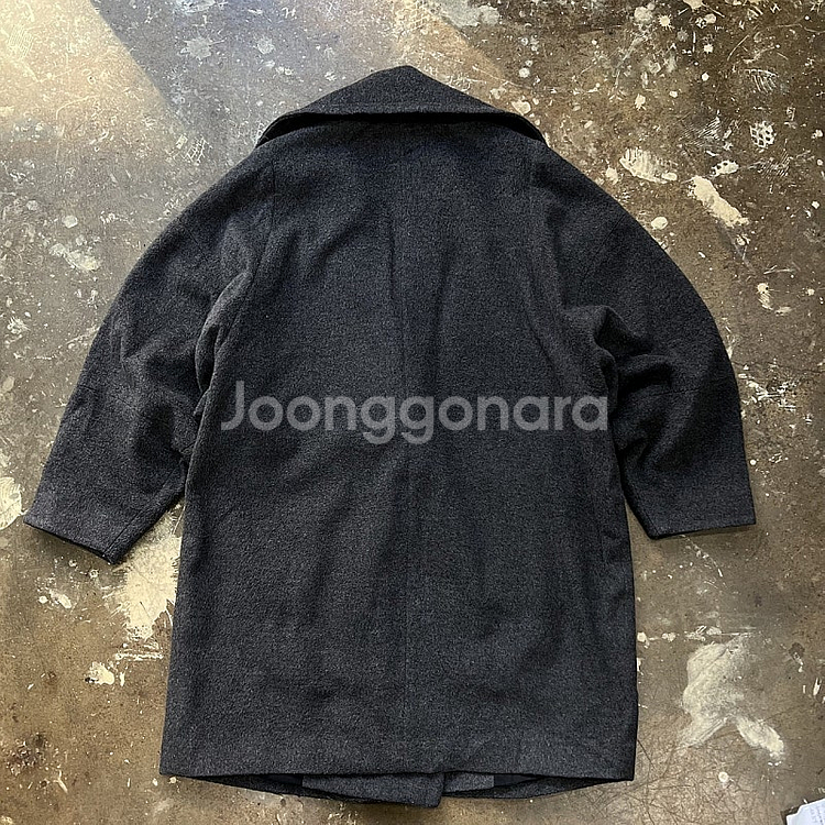 F) 톰보이 오버핏 코트 자켓 모직코트--2