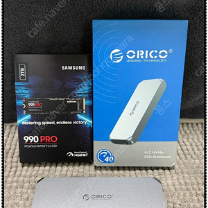 삼성 990 Pro 2TB + 오리코 썬더볼트 40G 케이스