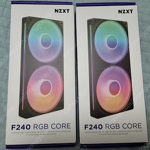 NZXT F240 CORE 팬 2개 팝니다.