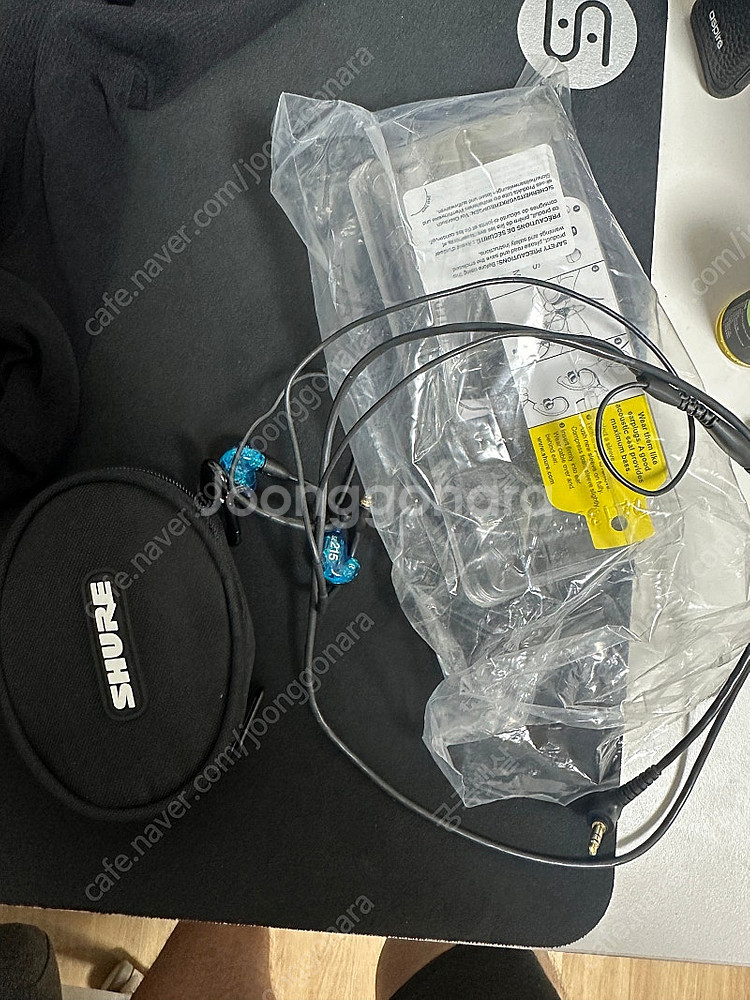슈어 SE215 shure + 나이스헥 케이블--2