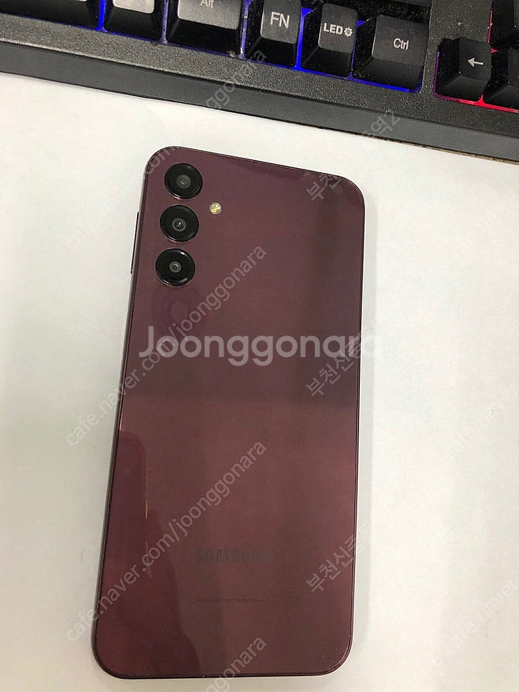 195283 갤럭시A24 버건디 A급 128GB 무잔상...--0