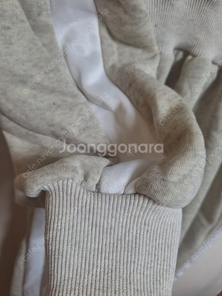 새상품 기모 후드 롱원피스(멜란지)--1