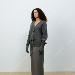 le17septembre TWILL STRAIGHT SKIRT [GRAY]