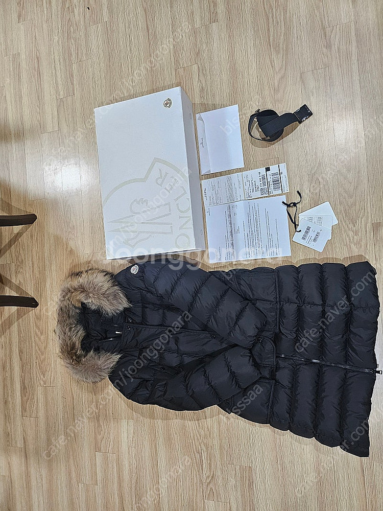 몽클레어 클로에 롱패딩 2사이즈 블랙 정품--0