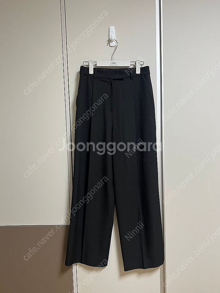 인스턴트펑크 클래식 와이드 팬츠 블랙 M--3