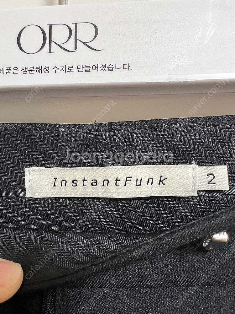 인스턴트펑크 클래식 와이드 팬츠 블랙 M--4