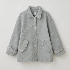 타낫 부클 하프 코트 블루그레이 Boucle half coat