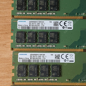 DDR4 2666V 8G 4장 32G 일괄 팝니다