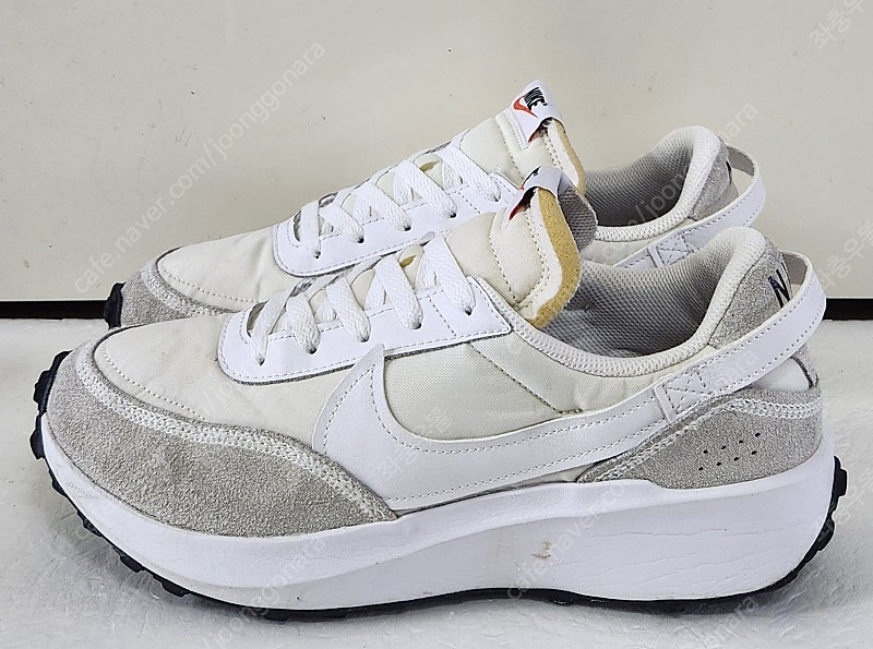 [275] 나이키 와플 데뷰 화이트그레이블랙 와플아웃솔 매쉬 천연소가죽 레더스웨이드LTR 경량 런닝화스니커즈단화--1