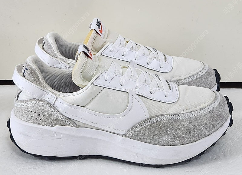 [275] 나이키 와플 데뷰 화이트그레이블랙 와플아웃솔 매쉬 천연소가죽 레더스웨이드LTR 경량 런닝화스니커즈단화--3