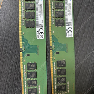 삼성 8GB DDR4 PC4-2666V-UA2-11 메모리 2개 세트