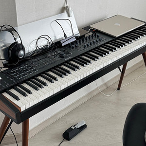 ARTURIA Keylab 88 아투리아 마스터키보드 미디 컨트롤러 키랩88 + Wooden Legs 우드스탠드 키보드 스탠드