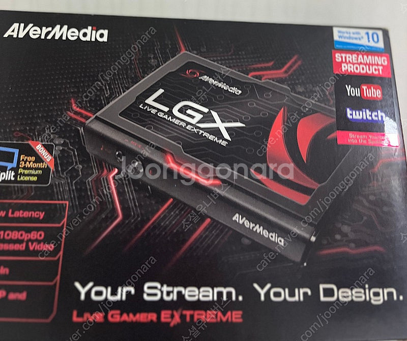 에버미디어 gc550 (LGX) 캡쳐보드 팝니다.--1