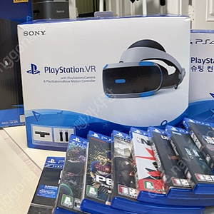 PS 4 Pro 1TB + VR 세트(무선충전거치대) + 슈팅컨트롤러 + 타이틀