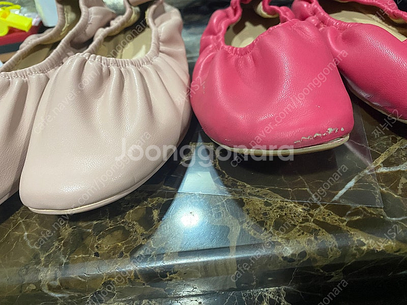 꺌랑 주름플랫 웨지 일반 두켤레일괄 245--3