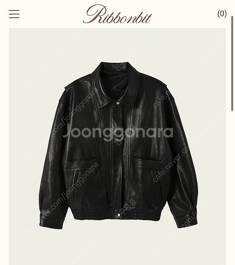 ribbonbit 리본빛 Carmen Leather Jacket 레더 자켓--0