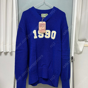 [L] STU 22SS 1990 V Neck Knit Blue