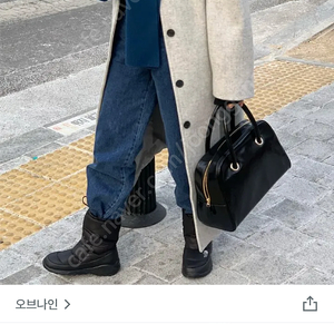 오브나인 메이드 싱글코트 그레이