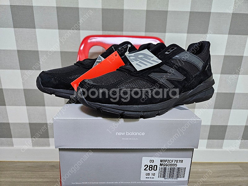 뉴발란스 990v5 메이드 인 USA 트리플 블랙 28...--0