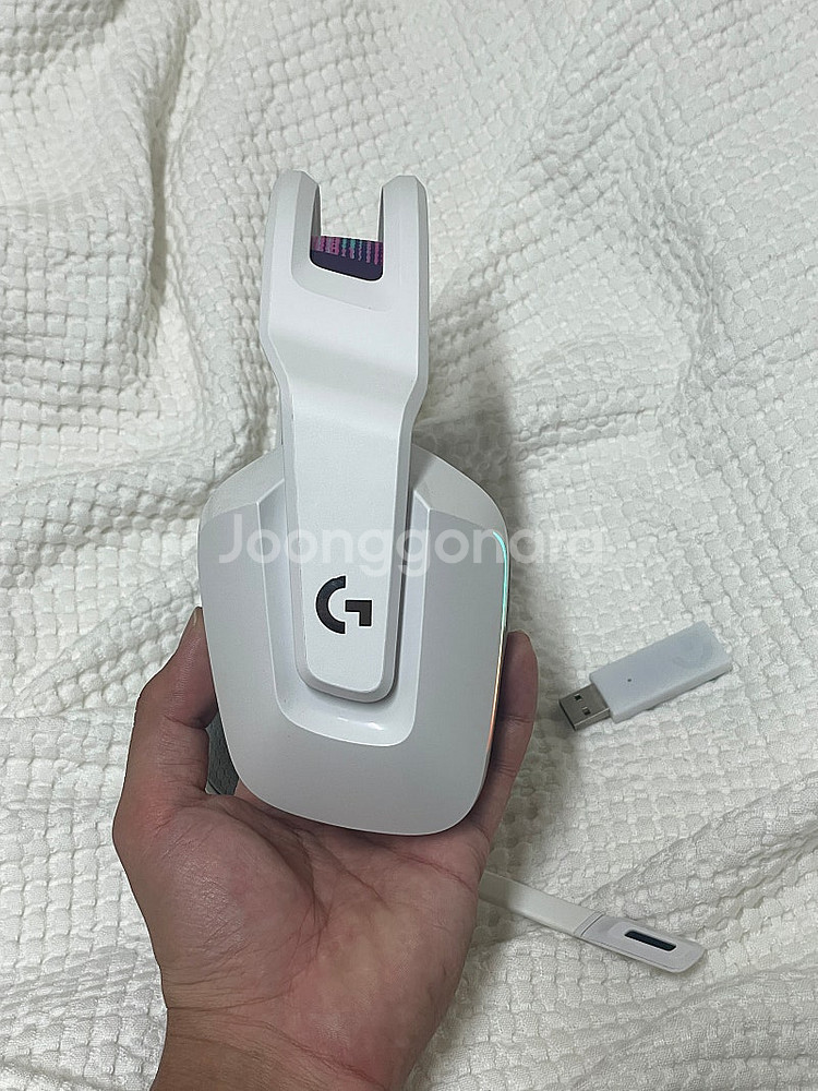 로지텍 g733 무선 헤드셋 (화이트) 사용감 x--3